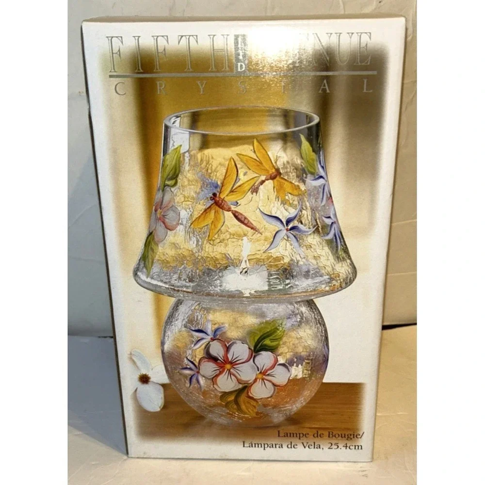 Fifth Avenue LTD Crystal Candle‎ Lamp Dragonfly 10
